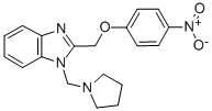 CAS#: 84138-25-0， 2-((P-Nitrophenoxy)Methyl)-1-((Pyrrolidinyl)Methyl)Benzimidazole
