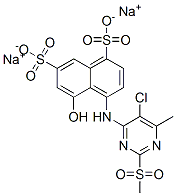 CAS#: 84145-67-5， Disodium 4-[[5-Chloro-6-Methyl-2-(Methylsulphonyl)-4-Pyrimidinyl]Amino]-5-Hydroxynaphthalene-1,7-Disulphonate