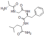CAS 登录号：84145-88-0， 去酪氨酰(1)-丙氨酰(2)-脑啡肽酰胺-亮氨酸