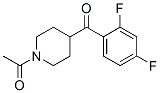 structure of CAS# 84162-82-3, 1-Acetyl-4-(2,4-Difluorobenzoyl)Piperidine;1-Acetyl-4-(2,4-Difluorobenzoyl)Piperidine