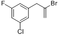 structure of CAS# 842140-29-8, 2-Bromo-3-(3-Chloro-5-Fluorophenyl)-1-Propene;2-BROMO-3-(3-CHLORO-5-FLUOROPHENYL)-1-PROPENE