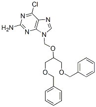 CAS#: 84222-47-9， 9-[1,3-Bis(phenylmethoxy)propan-2-yloxymethyl]-6-chloropurin-2-amine