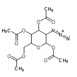structure of CAS# 84278-00-2, 1,3,4,6-Tetra-O-acetyl-2-azido-2-deoxyhexopyranose;1,3,4,6-Tetra-O-acetyl-2-azido-2-deoxy-α-D-galactopyranose;1,3,4,6-Tetra-O-acetyl-2-azido-2-deoxy-α-D-glucopyranose;1,3,4,6-Tetra-O-acetyl-2-azido-2-deoxy-α-D-mannopyranose
