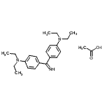 CAS#: 84282-03-1， acetic acid, 4-(4-diethylaminobenzenecarboximidoyl)-N,N-diethyl-aniline