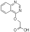 structure of CAS# 842959-64-2, (4-Quinazolinyloxy)acetic acid;(4-quinazolinyloxy)acetic acid;(Quinazolin-4-yloxy)-acetic acid;(Quinazolin-4-yloxy)-aceticacid