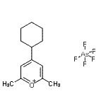 CAS#: 84304-16-5， 4-Cyclohexyl-2,6-dimethylpyrylium hexafluoroarsenate(1-)