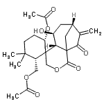 CAS#: 84304-92-7， [(2R,6S,6'S,7'S,9'R)-6-Acetoxy-7'-hydroxy-3,3-dimethyl-10'-methylene-2',11'-dioxo-3'-oxaspiro[cyclohexane-1,5'-tricyclo[7.2.1.0<sup>1,6</sup>]dodecan]-2-yl]methyl acetate