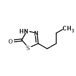 CAS#: 84352-68-1， 5-Butyl-1,3,4-thiadiazol-2(3H)-one