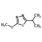 structure of CAS# 84353-03-7, 2-Isopropyl-5-methoxy-1,3,4-thiadiazole;2-isopropyl-5-methoxy-1,3,4-thiadiazole
