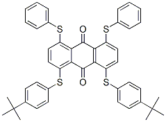 CAS#: 84434-36-6， 1,8-Bis[[4-(1,1-Dimethylethyl)Phenyl]Thio]-4,5-Bis(Phenylthio)Anthraquinone