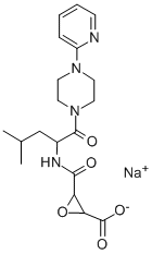 CAS#: 84456-44-0， Sodium 3-[[3-methyl-1-[4-(2-pyridyl)piperazine-1-carbonyl]butyl]carbamoyl]oxirane-2-carboxylate