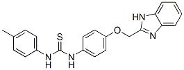 CAS 登录号：84484-04-8， 1-[4-(1H-苯并咪唑-2-基甲氧基)苯基]-3-(4-甲基苯基)硫脲