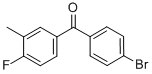 结构式 CAS# 844879-20-5, 4-溴-4'-氟-3'-甲基二苯甲酮