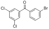 structure of CAS# 844879-42-1, 3-Bromo-3',5'-Dichlorobenzophenone;3-BROMO-3',5'-DICHLOROBENZOPHENONE