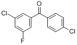 structure of CAS# 844885-02-5, 3,4'-Dichloro-5-Fluorobenzophenone;3,4'-DICHLORO-5-FLUOROBENZOPHENONE