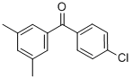 structure of CAS# 844885-03-6, 4-Chloro-3',5'-Dimethylbenzophenone;4-CHLORO-3',5'-DIMETHYLBENZOPHENONE