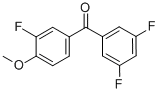 structure of CAS# 844885-14-9, 4-Methoxy-3,3',5'-Trifluorobenzophenone;4-METHOXY-3,3',5'-TRIFLUOROBENZOPHENONE;3,3',5-TRIFLUORO-4'-METHOXYBENZOPHENONE