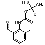 CAS#: 844891-30-1， 2-Methyl-2-propanyl (2-fluoro-6-formylphenyl)carbamate