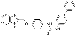 CAS#: 84494-47-3， N-(4-(1H-Benzimidazol-2-Ylmethoxy)Phenyl)-N'-(1,1'-Biphenylyl)Thiourea