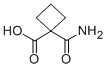structure of CAS# 845621-11-6, Cyclobutane-1,1-Dicarboxylic Acid Monoamide;CYCLOBUTANE-1,1-DICARBOXYLIC ACID MONOAMIDE;1-Carbamoylcyclobutane-1-Carboxylic Acid
