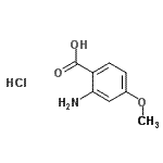 CAS#: 84575-26-8， 2-Amino-4-methoxybenzoic acid hydrochloride (1:1)