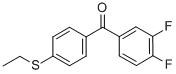 结构式 CAS# 845781-10-4, 3,4-二氟-4'-(乙硫基)二苯甲酮