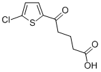 structure of CAS# 845790-40-1, 5-(5-Chloro-2-Thienyl)-5-Oxovaleric Acid;5-(5-CHLORO-2-THIENYL)-5-OXOVALERIC ACID