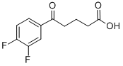 结构式 CAS# 845790-46-7, 5-(3,4-二氟苯基)-5-氧代戊酸