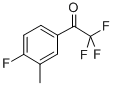 structure of CAS# 845823-10-1, 4'-Fluoro-3'-Methyl-2,2,2-Trifluoroacetophenone;2,2,2-TRIFLUORO-1-(4-FLUORO-3-METHYL-PHENYL)-ETHANONE;4'-FLUORO-3'-METHYL-2,2,2-TRIFLUOROACETOPHENONE;3'-METHYL-2,2,2,4'-TETRAFLUOROACETOPHENONE