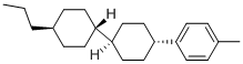 结构式 CAS# 84656-75-7, 4-[反式-4(反式-4-丙基环己基)环己基]甲苯