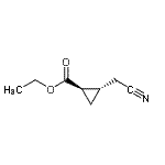 CAS#: 84673-46-1， Ethyl (1R,2S)-2-(cyanomethyl)cyclopropanecarboxylate