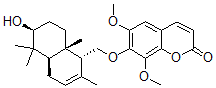 CAS#: 84710-32-7， 7-[[(1R)-(1,4,4aa,5,6,7,8,8a-Octahydro-6b-Hydroxy-2,5,5,8ab-Tetramethylnaphthalen)-1a-Yl]Methoxy]-6,8-Dimethoxy-2H-1-Benzopyran-2-One