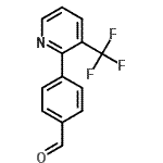 结构式 CAS# 847446-85-9, 4-[3-(三氟甲基)-2-吡啶基]苯甲醛