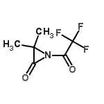 CAS#: 84758-80-5， 3,3-Dimethyl-1-(trifluoroacetyl)-2-aziridinone