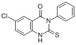 structure of CAS# 84772-27-0, 6-Chloro-3-Phenyl-2-Thioxo-2,3-Dihydro-4(1H)-Quinazolinone;6-CHLORO-3-PHENYL-2-THIOXO-2,3-DIHYDRO-4(1H)-QUINAZOLINONE;6-Chloro-3-Phenyl-2-Thioxo-2,3-Dihydro-1H-Quinazolin-4-One;6-Chloro-2,3-Dihydro-3-Phenyl-2-Thioxo-1H-Quinazolin-4-One