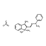CAS#: 84788-03-4， 1,3,3-Trimethyl-2-[methyl(phenyl)carbonohydrazonoyl]-3H-indolium nitrate