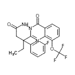 CAS#: 848027-54-3， 2-(3-fluorophenyl)-N-[4-oxo-2-propyl-8-(trifluoromethoxy)quinazolin-3-yl]acetamide