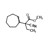 CAS#: 84803-64-5， Methyl 2-cyano-2-(1-cyclohepten-1-yl)butanoate