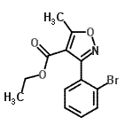 CAS#: 848186-83-4， Ethyl 3-(2-bromophenyl)-5-methyl-1,2-oxazole-4-carboxylate