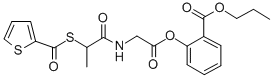 CAS#: 84856-29-1， N-(1-Oxo-2-((2-Thienylcarbonyl)Thio)Propyl)-Glycine 2-(Propoxycarbonyl)Phenyl Ester