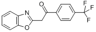 结构式 CAS# 849021-35-8, 2-(1,3-苯并恶唑-2-基)-1-[4-(三氟甲基)苯基]乙酮