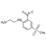 结构式 CAS# 849035-93-4, N-[4-(甲基磺酰基)-2-硝基苯基]-1,2-乙二胺