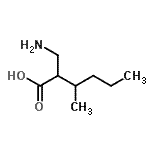CAS 登录号：849500-69-2， 2-(氨基甲基)-3-甲基己酸