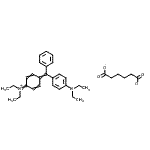 CAS#: 84962-81-2， N-[4-[[4-(diethylamino)phenyl]phenylmethylene]-2,5-cyclohexadien-1-ylidene]-N-ethyl-Ethanaminium hexanedioate (1:1)