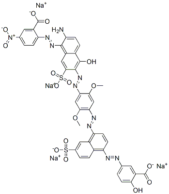 CAS#: 84963-16-6， Sodium 2-[[2-Amino-6-[[4-[[4-[(3-Carboxy-4-Hydroxyphenyl)Azo]-7-Sulpho-1-Naphthyl]Azo]-2,5-Dimethoxyphenyl]Azo]-5-Hydroxy-7-Sulpho-1-Naphthyl]Azo]-5-Nitrobenzoate