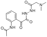 CAS#: 84966-94-9， 2-(Acetylamino)-alpha-Oxo-Benzeneacetic Acid 2-((Dimethylamino)Acetyl)Hydrazide
