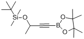 structure of CAS# 849820-20-8, 3-(tert-Butyldimethylsilyloxy)but-1-ynylboronic acid, pinacol ester;2-((3-TERT-BUTYLDIMETHYLSILYLOXY)-1-BUTYN-1-YL)-4,4,5,5-TETRAMETHYL-(1,3,2)DIOXABOROLANE;3-(TERT-BUTYLDIMETHYLSILYLOXY)-1-BUTYN-1-YLBORONIC ACID PINACOL ESTER;3-(T-Butyldimethylsilyloxy)But-1-Ynylboronic Acid,Pinacol Ester