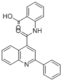 结构式 CAS# 85-78-9, 2-[(2-苯基-喹啉-4-羰基)-氨基]-苯甲酸