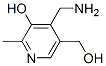 structure of CAS# 85-87-0, Pyridoxamine;4-(Aminomethyl)-5-(Hydroxymethyl)-2-Methyl-Pyridin-3-Ol;4-(Aminomethyl)-2-Methyl-5-Methylol-Pyridin-3-Ol;Chebi:16410