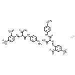 CAS#: 85005-80-7， Calcium bis[4-({1-[(4-methoxyphenyl)amino]-1,3-dioxo-2-butanyl}diazenyl)-3-nitrobenzenesulfonate]
